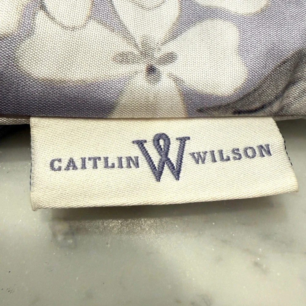 Caitlin Wilson Lavender Floral Butterfly Pillow Covers Set of 2 Square‎ 24x24